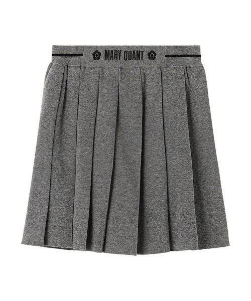 マリークワント　ライン入りボンディングスカート MARY QUANT（マリークワント）の「アシンメトリープリーツミニ