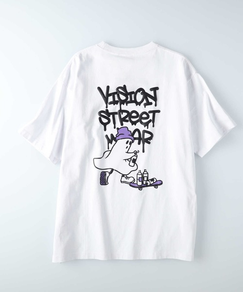 「VISION STREET WEAR」 半袖Tシャツ M イエロー メンズ_画像2