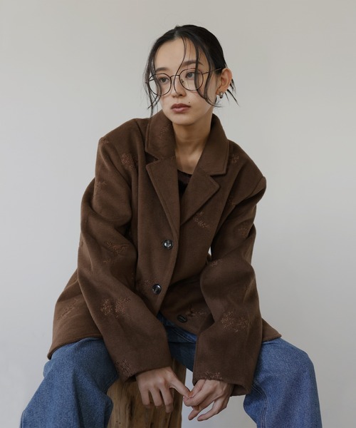 hellam（ヘラム） ジャケット テーラードジャケット フラワーエン