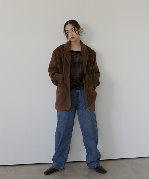 hellam（ヘラム） ジャケット テーラードジャケット フラワーエン 