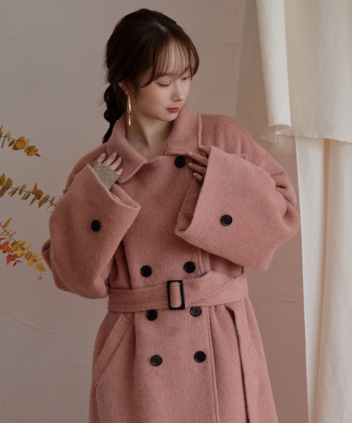 mideal（マイディール） コート チェスターコート shaggy long coat