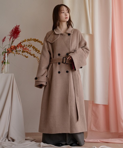 mideal（マイディール） コート チェスターコート shaggy long coat