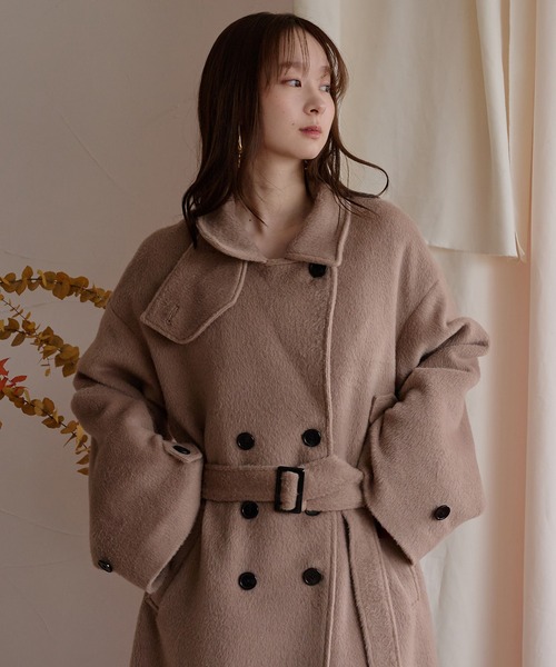 mideal（マイディール） コート チェスターコート shaggy long coat