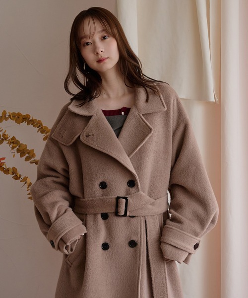 mideal（マイディール） コート チェスターコート shaggy long coat