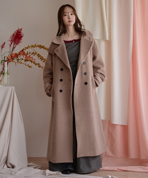 mideal（マイディール） コート チェスターコート shaggy long coat