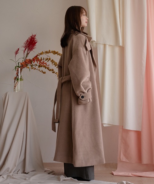 mideal（マイディール） コート チェスターコート shaggy long coat