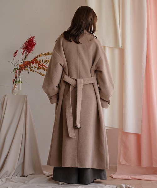 mideal shaggy long coat / シャギーロングコート mideal（マイディール） コート チェスターコート shaggy long coat