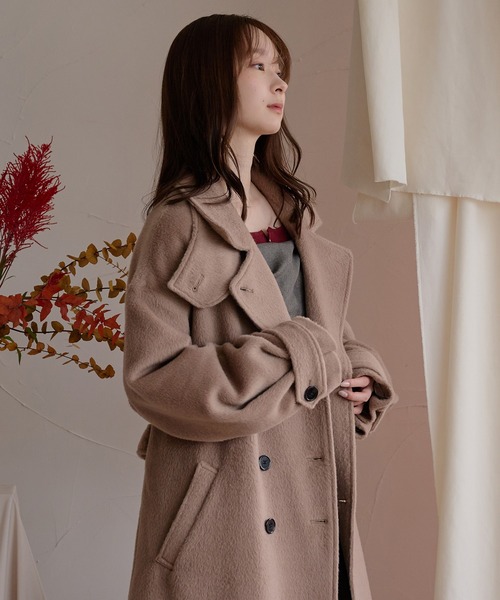 mideal（マイディール） コート チェスターコート shaggy long coat