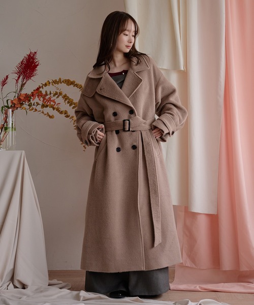 mideal（マイディール） コート チェスターコート shaggy long coat