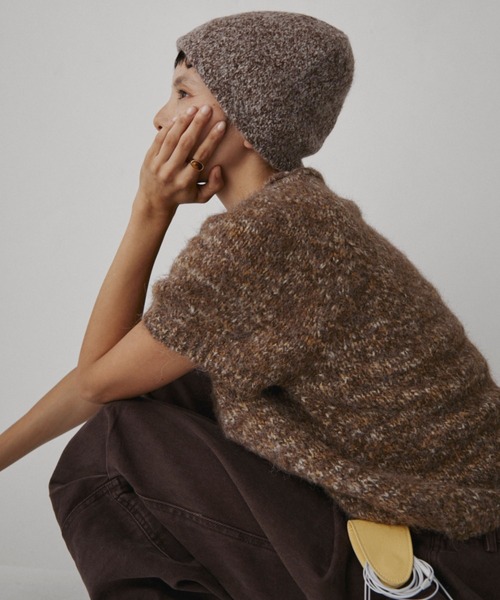 VION ニット帽 ニットキャップ Melange Knit Beanie / メランジニット