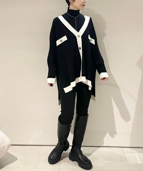 LE PHIL（ル フィル） カーディガン オーバーサイズニットジャケット