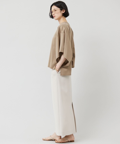 Curensology（カレンソロジー） 7分袖カットソー FREE ダークブラウン