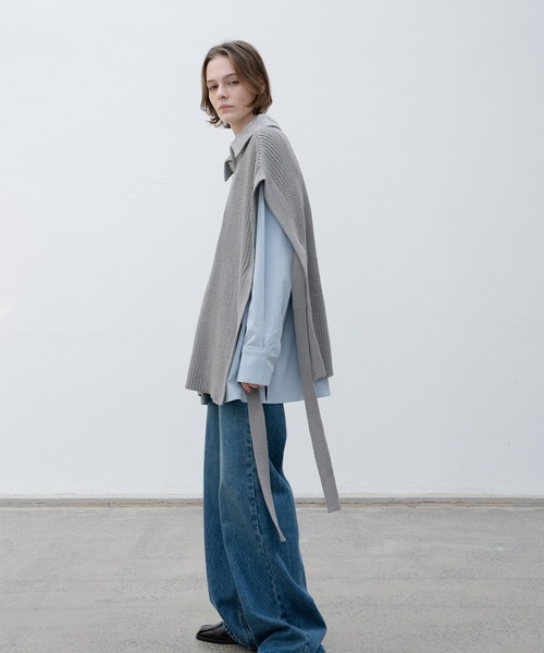 「EKCOOKIES」 半袖ニット M ホワイト レディース_画像5