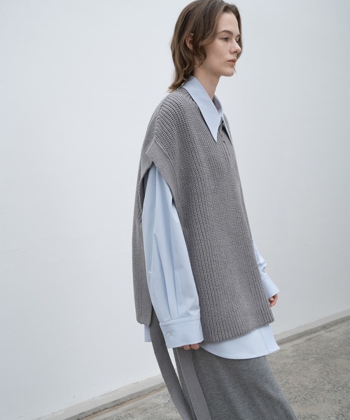 「EKCOOKIES」 半袖ニット M ホワイト レディース_画像9