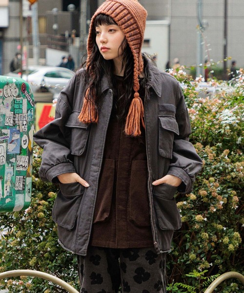 niko and…（ニコアンド） ブルゾン アウター 中綿ミリタリーポケ