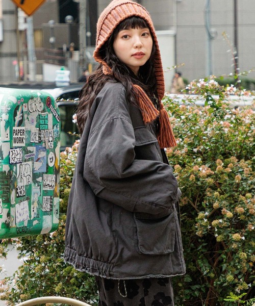 niko and…（ニコアンド） ブルゾン アウター 中綿ミリタリーポケ