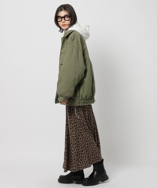 ジャケット・アウター NIKO niko and…（ニコアンド） ブルゾン アウター 中綿ミリタリーポケ