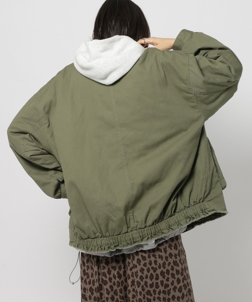 niko and…（ニコアンド） ブルゾン アウター 中綿ミリタリーポケ