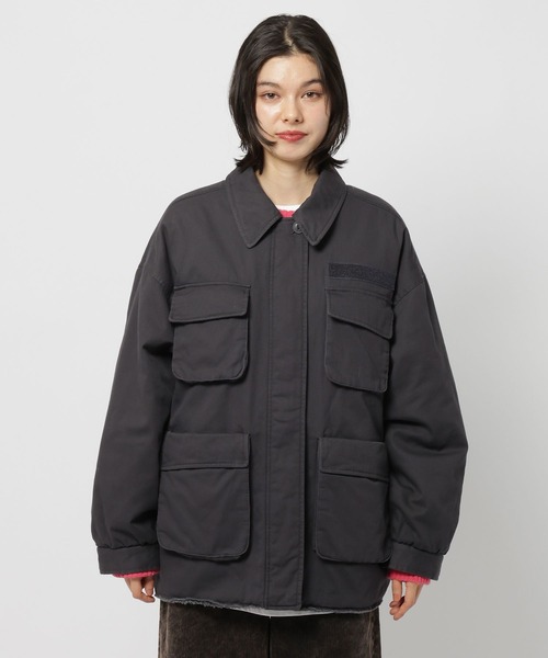 niko and…（ニコアンド） ブルゾン アウター 中綿ミリタリーポケ