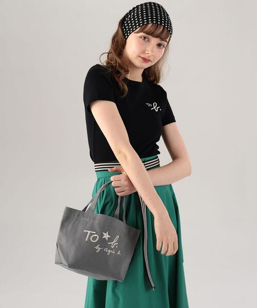 「To b. by agnes b.」 半袖Tシャツ 38 ブラック レディース_画像7
