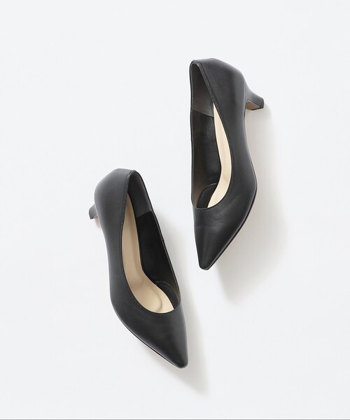 INDIVI（インディヴィ） パンプス 「ラム革／美脚／通勤」レザー