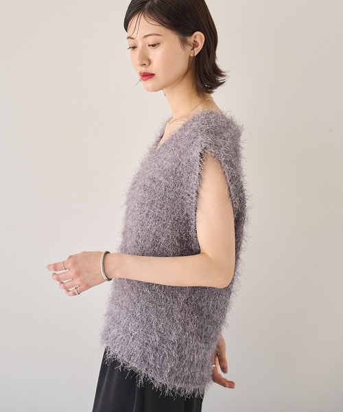 meilmada ニットベスト FREE グレー レディース : ZOZOTOWN Yahoo!店