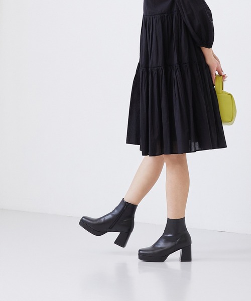 「menue」 ショートブーツ M ブラック レディース_画像2