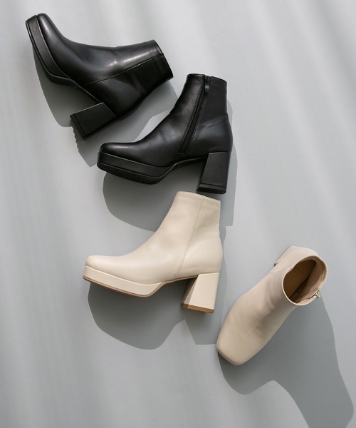 「menue」 ショートブーツ M ブラック レディース_画像6