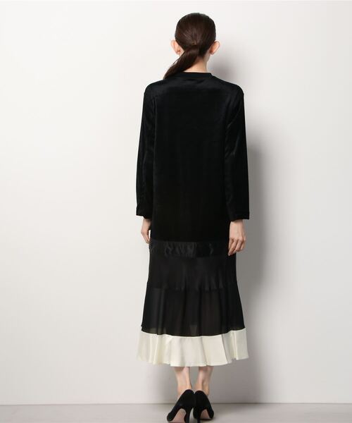 TOGA PULLA（トーガ プルラ） 長袖ワンピース 36 ネイビー レディース