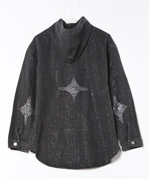 ViViDAY デニムジャケット gジャン ラインストーンキラキラデニム