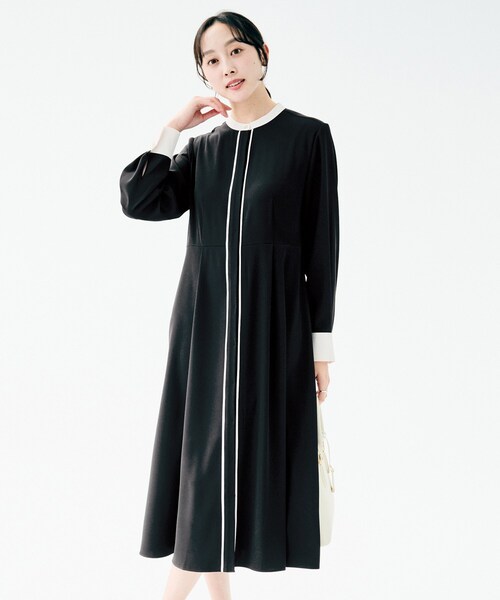 UNTITLED（アンタイトル） ワンピース 「洗える/前開き/フォーマル