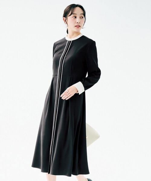 UNTITLED（アンタイトル） ワンピース 「洗える/前開き/フォーマル