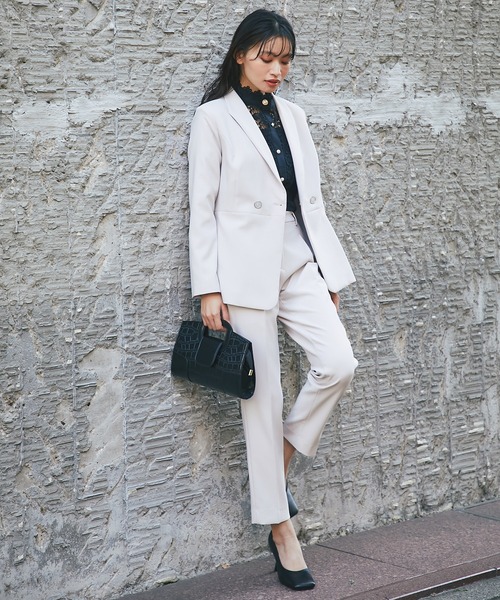 「SMILE ORCHID」 テーラードジャケット L ベージュ レディース_画像3