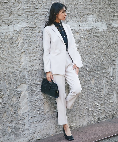 「SMILE ORCHID」 テーラードジャケット L ベージュ レディース_画像4