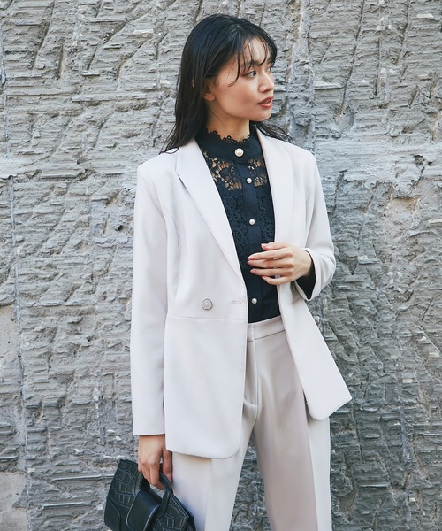 「SMILE ORCHID」 テーラードジャケット L ベージュ レディース_画像7