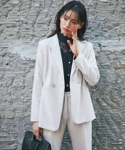 「SMILE ORCHID」 テーラードジャケット L ベージュ レディース_画像8