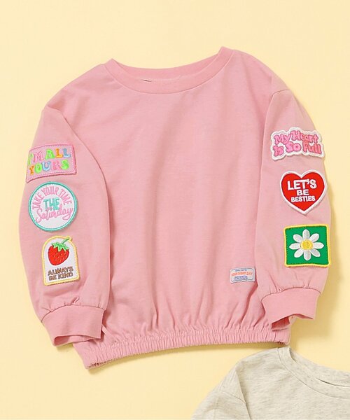 BREEZE（ブリーズ） tシャツ 袖ワッペンいっぱいTシャツ_ジュニア対応