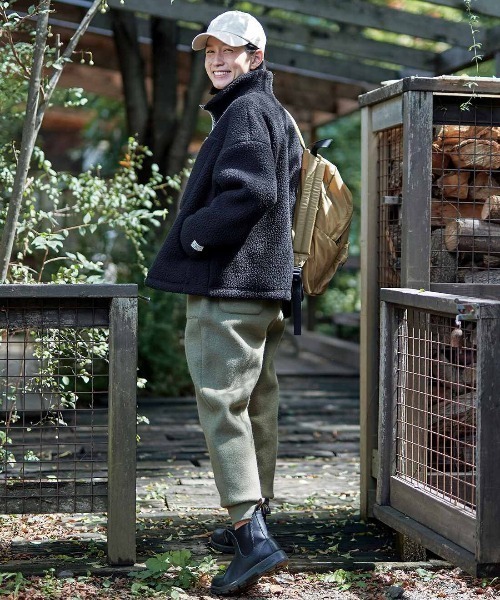 「Sunny clouds」 イージーパンツ LARGE カーキ レディース_画像4