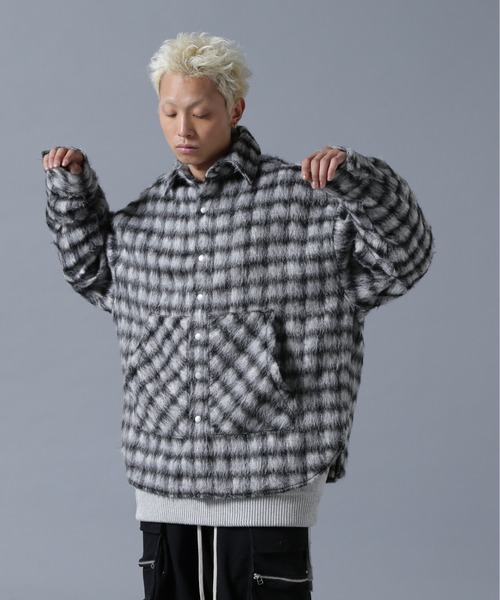 「DANKE SCHON」 長袖シャツ F ブラウン メンズ_画像2