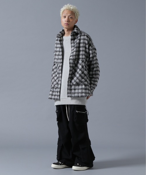 「DANKE SCHON」 長袖シャツ F ブラウン メンズ_画像3