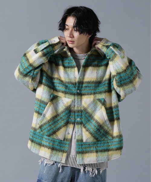 「DANKE SCHON」 長袖シャツ F ブラウン メンズ_画像6