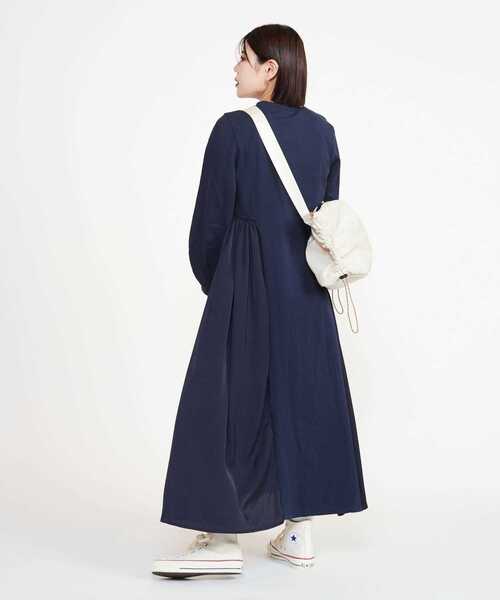「CONVERSE TOKYO」 長袖ワンピース FREE グリーン レディース_画像9