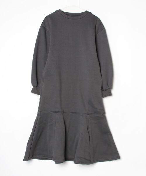 「mil」 長袖ワンピース X-SMALL チャコールグレー レディース_画像2