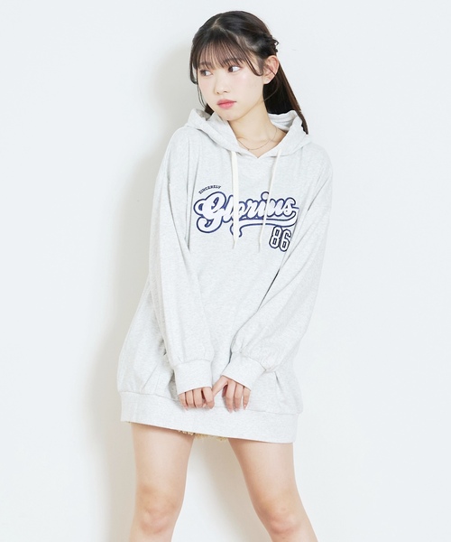 LOVETOXIC ワンピース 「LTXC/綿100%」ロゴパーカチュニックワンピ