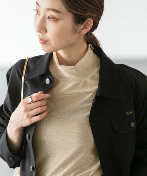 「NOBLE」 長袖カットソー - ブラック レディース_画像2