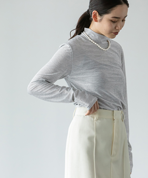 「NOBLE」 長袖カットソー - ブラック レディース_画像5