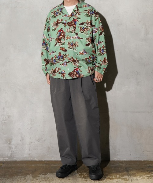 TOWNCRAFT（タウンクラフト） シャツ PRINTED PAJAMA JACKET パジャマ