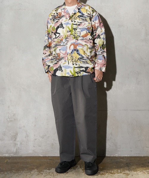 TOWNCRAFT（タウンクラフト） シャツ PRINTED PAJAMA JACKET パジャマ