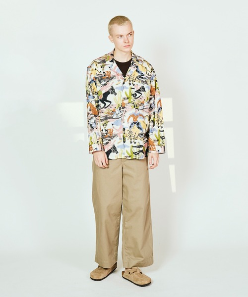 TOWNCRAFT（タウンクラフト） シャツ PRINTED PAJAMA JACKET パジャマ