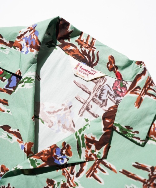 TOWNCRAFT（タウンクラフト） シャツ PRINTED PAJAMA JACKET パジャマ